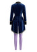 Combinaison bronze-violet rayée Halloween effet faux 2PCS Années 1980