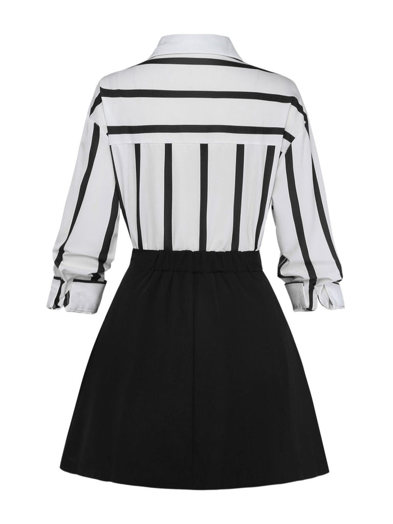 1960s Floral Striped Two Piece Set 4