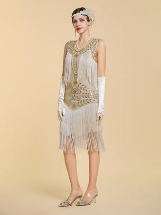 1920s Sequin Vintage Classic Dress 4