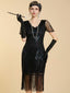Robe Gatsby  sequins franges de perles et broderies années 1920