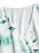 [Grande Taille] Grande Taille [] Floral Col V Ligne A Mousseline Années 1950 6