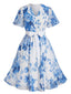 [Grande Taille] Robe Floral Col V Mousseline Années 1950