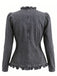 Veste Volant Manches Longues Denim Années 1960 6