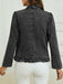 Veste Volant Manches Longues Denim Années 1960 8