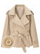 Trench veste revers larges et ceinture années 1960