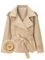 Trench veste revers larges et ceinture années 1960