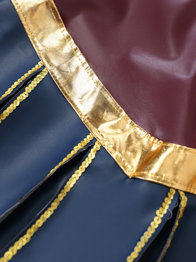Costume Cosplay Superhéroïne Multicolore Étoile Années 1980 5