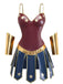 Costume Cosplay Superhéroïne Multicolore Étoile Années 1980 2
