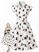 [Prévente] Robe Chat à Pois Ceinturé Chemise Années 1950