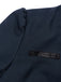Veste à Col Montant et Boutons Bleu Marine Années 1950