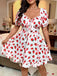 [Grande Taille] Robe Manches Bouffantes Fraise Années 1950 5