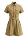 Combishort Revers Manches Retroussées Poche Années 1950 4