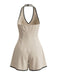 Combishort Beige Dos Nu Dos Nu Binding Années 1960 3