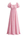 Robe Maxi à Manches Bouffantes et Taille Empire Années 1930