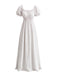 Robe Maxi à Manches Bouffantes et Taille Empire Années 1930