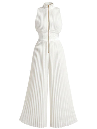 Combinaison Col Montant Corset Cintré Taille Plissé Années 1950 2