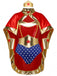 Body et Cape Costume Super-Héroïne à Étoile Rouge Années 1980