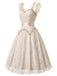 [Pre-Sale] Apricot 1970s Floral Lace Ruffle Dress 3