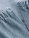 Robe Bleu Bretelles Fines Corset Denim Années 1950