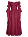 Robe Épaules Dénudées Virago Manche Taille Empire Long Années 1930