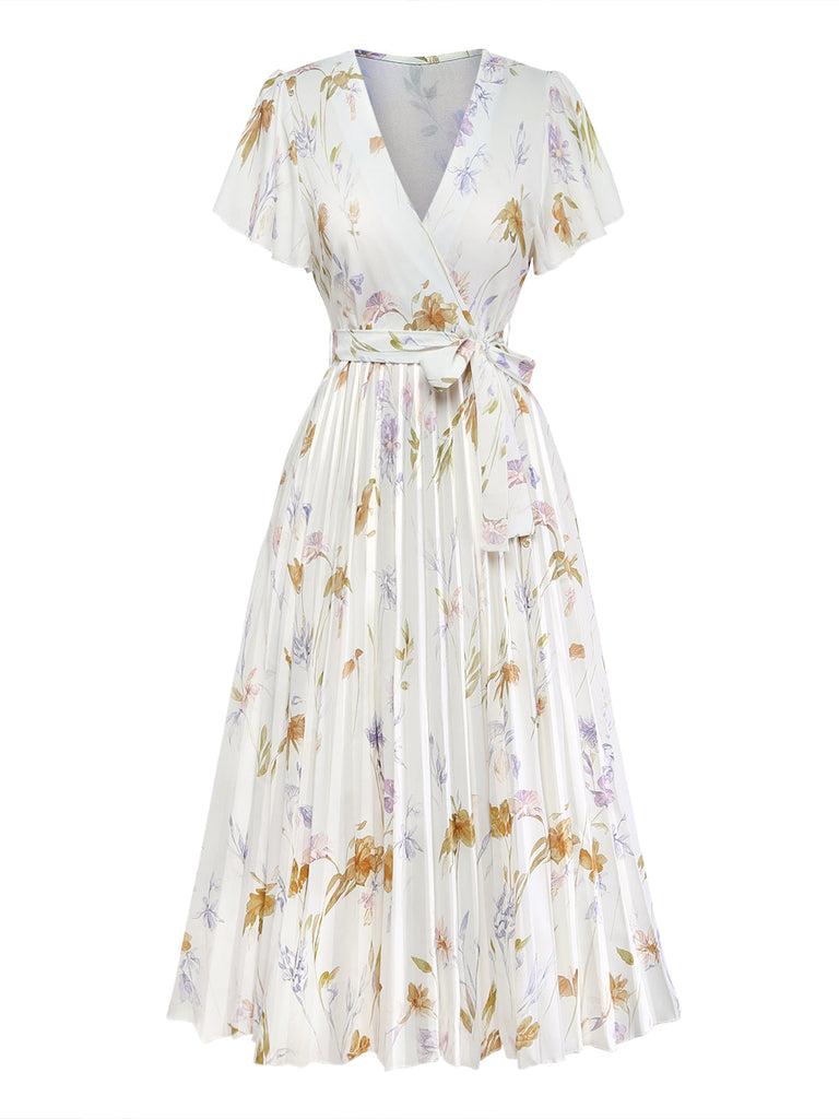 Apricot 1940s Vintage Classic Dress 2