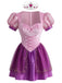 Mini-robe corset en tulle brodé couronne années 1950