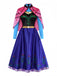 Robe Princess Halloween Cosplay avec Cape Années 1940