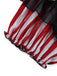 Halloween Noir Blanc Harlequin Clown Ensemble Costume Années 1950