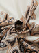 Robe Boho à Imprimé Paisley Col V et Manches Lanternes Années 1970