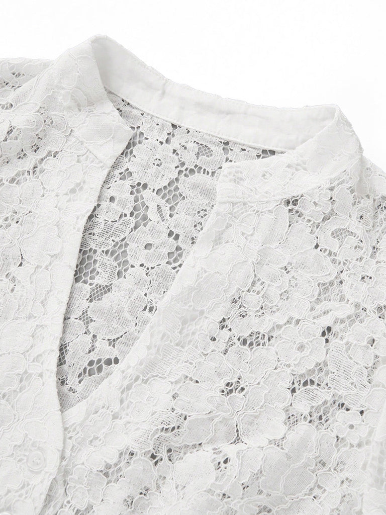 White 1950s Vintage Classic Top 3