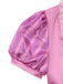 Robe costume féerique rose-violet à laçage et manches bouffantes Années 1950