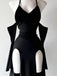 Robe Longue Gothique Dos-Nu Manches Drapées Fente Haute Années 1960 6