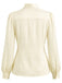 [Prévente] Blouse crème à col lavallière et manches longues Années 1940