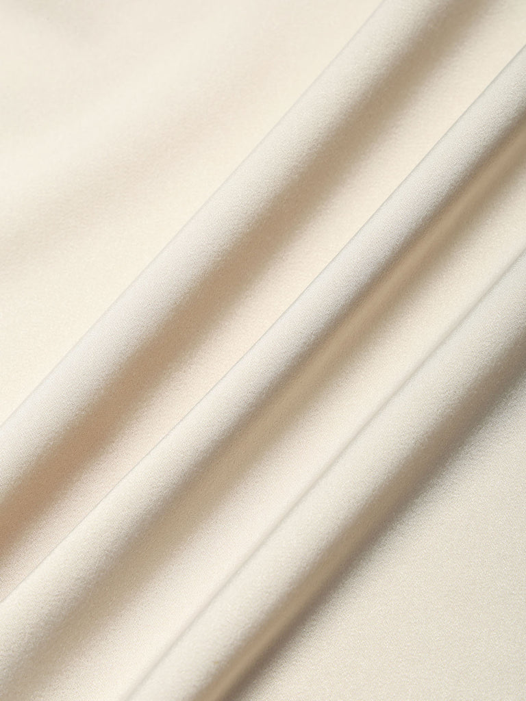 [Prévente] Tops Beige Convertible Off‑Shoulder Dentelle Volant Années 1970