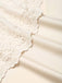 [Prévente] 2PCS Beige Off‑Shoulder Dentelle Volant Top et Asymétrique Jupe Années 1970
