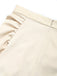 [Prévente] Jupe Beige Dentelle Asymétrique Taille Haute à Volants Étagés Volant Jupe Années 1970