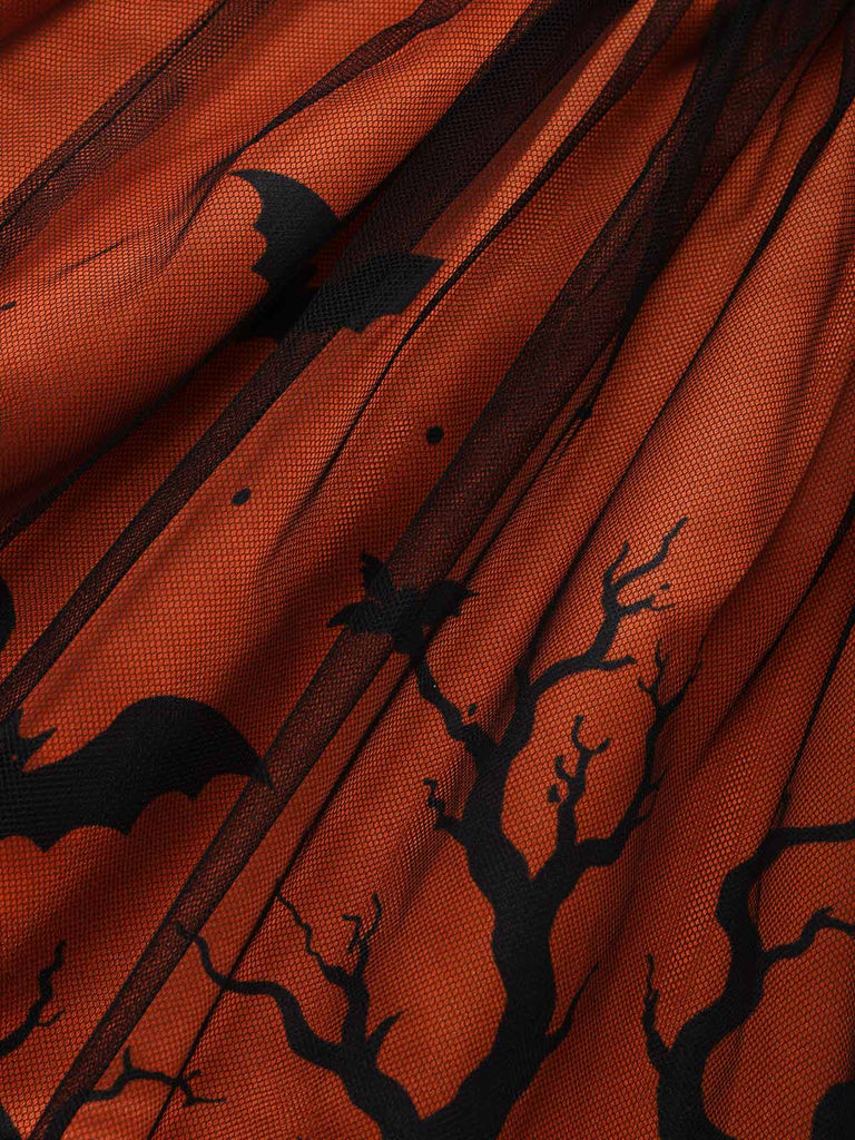 [Prévente] Robe Halloween en Tulle à Col Halter Cœur Noir Années 1950