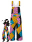 [Prévente] Salopette cosplay Halloween Sally patchwork poches années 80