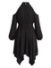 [Grande Taille] Robe à épaules dénudées et ourlet mouchoir Années 1970