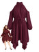 [Grande Taille] Robe à épaules dénudées et ourlet mouchoir Années 1970