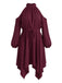 [Grande Taille] Robe à épaules dénudées et ourlet mouchoir Années 1970