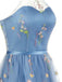 Robe Longue Satin Mesh Dos-Nu Broderie Florale à Volants Étagés Années 1930 5