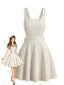 Robe chasuble velours côtelé années 1960