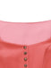 Robe en Velours à Col Cœur et Tablier et Top en Dentelle Rose Années 1950