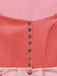 Robe en Velours à Col Cœur et Tablier et Top en Dentelle Rose Années 1950