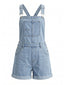 Combishort jean bleu clair poches revers années 50