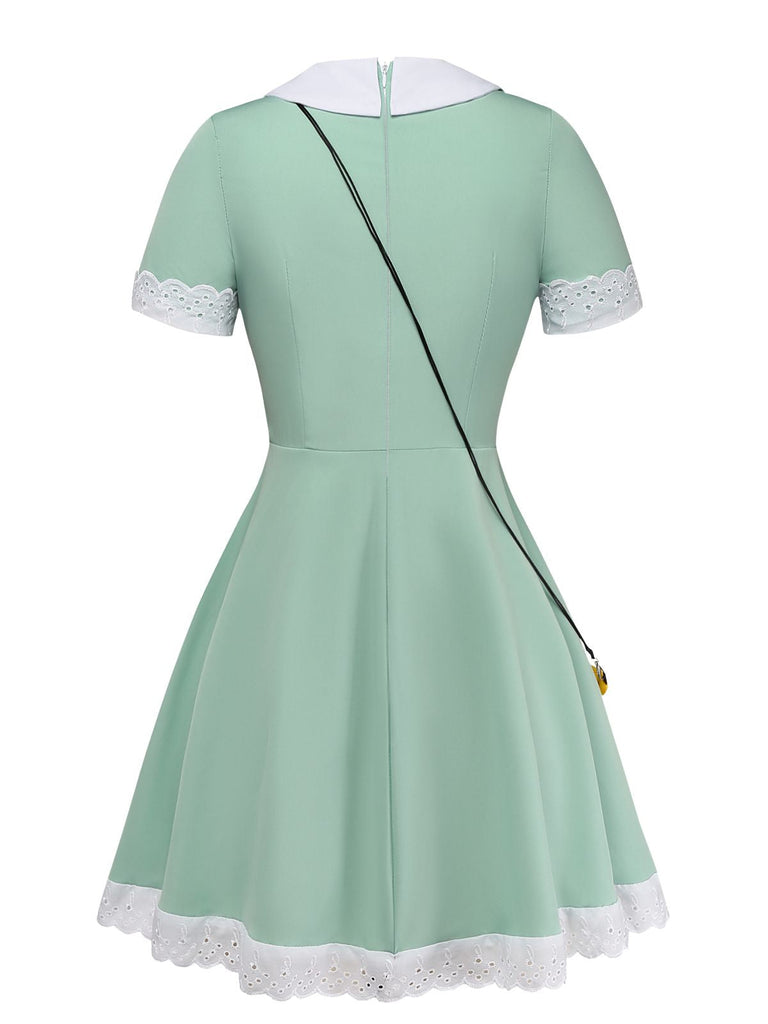 Costume Cosplay Fée Papillon Étoile Vert Années 1950 3