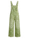 1940s Floral Denim Patchwork Classic Jumpsuit 6