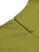 Robe Évasée Verte Col Cœur Panneau Contrasté Années 1950 5