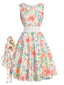 [Prévente] Robe sans manches dentelle florale vert chartreuse années 1960